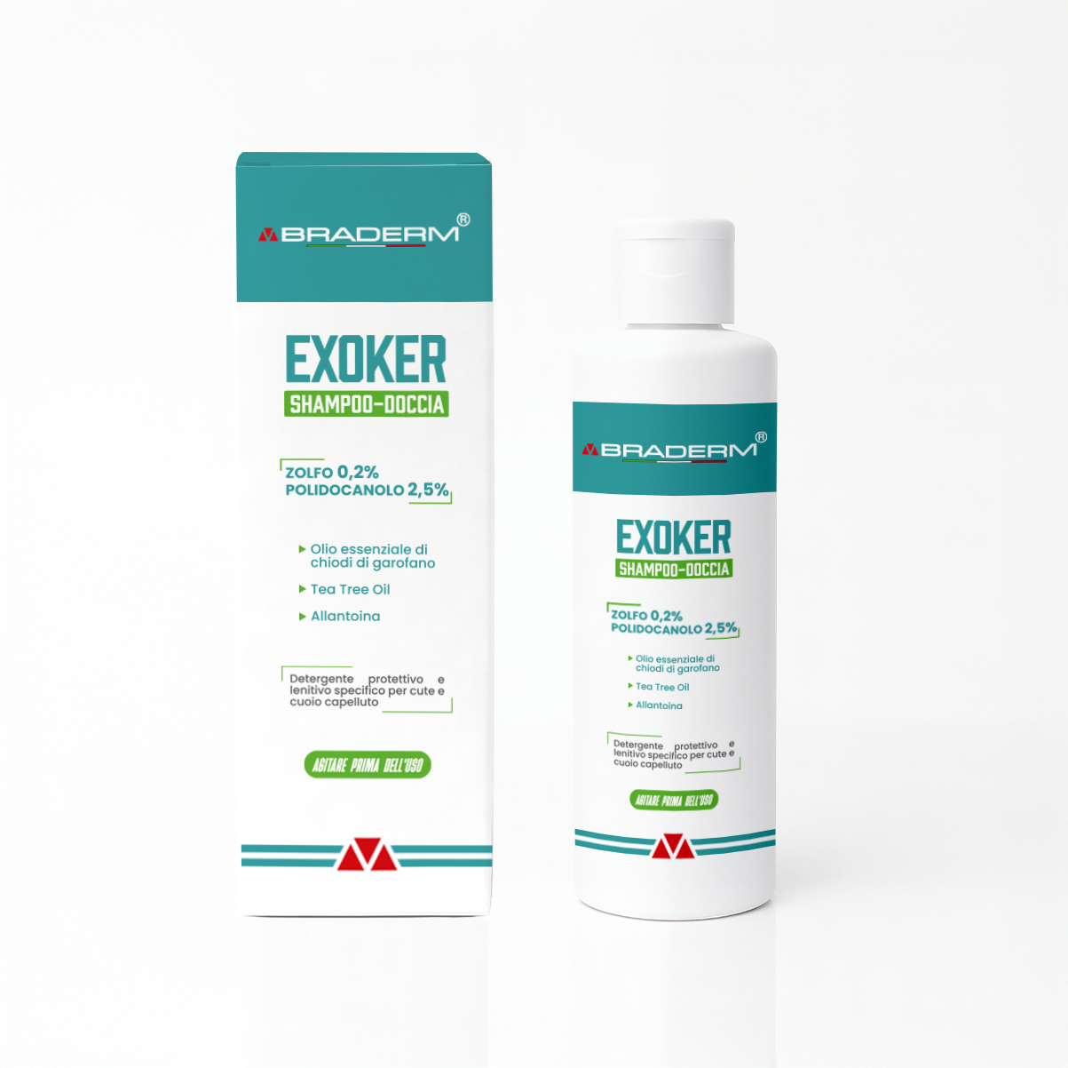 Braderm Exoker Shampoo-Doccia 150ml
