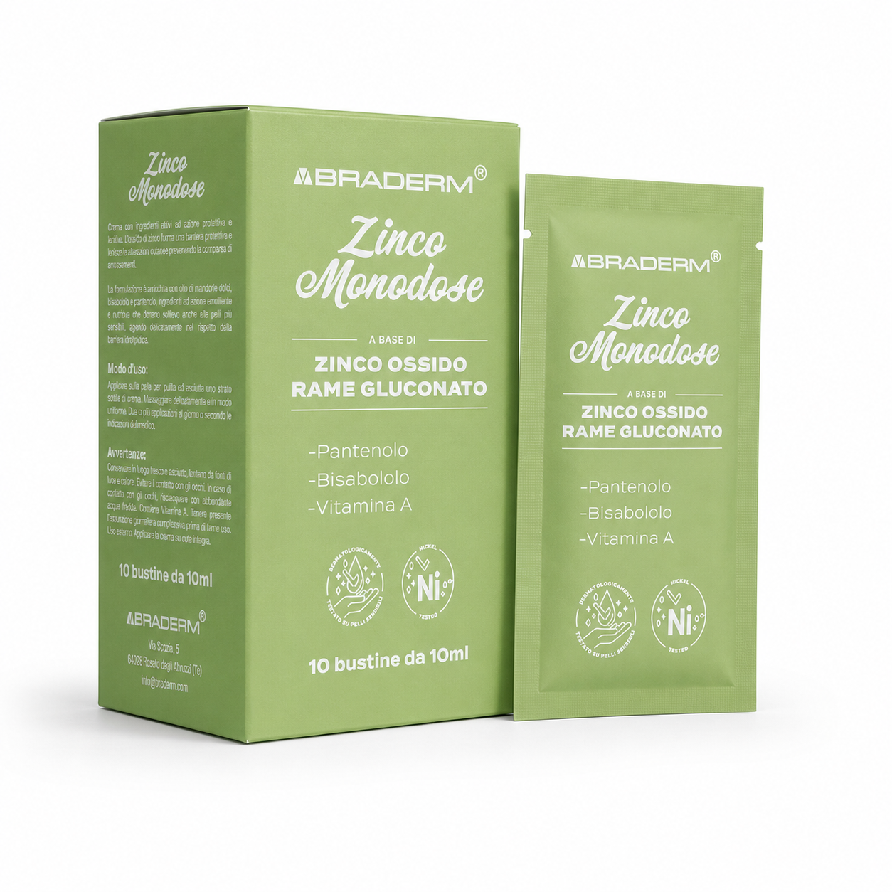Braderm Zinco Monodose 100 ml - immagine 2