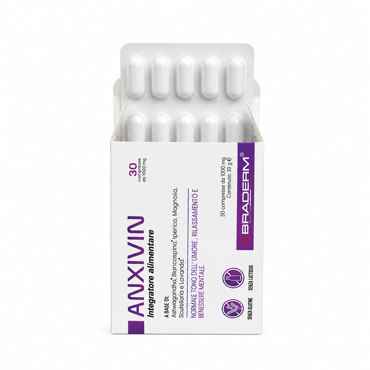 Braderm Anxivin – 30 Tablets - Image 2