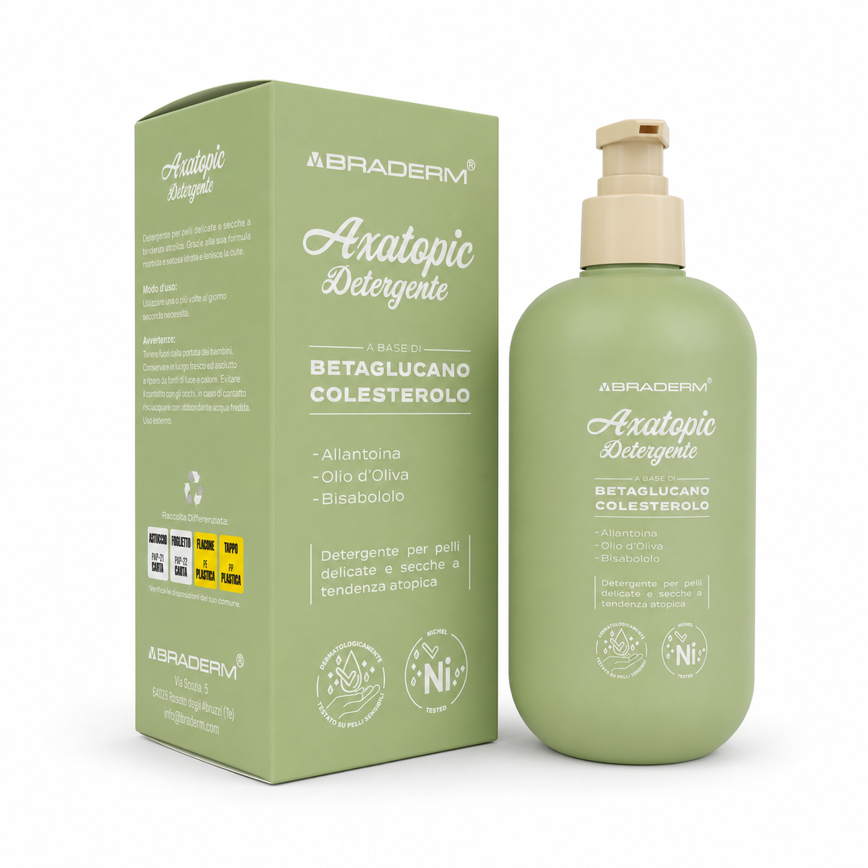Braderm Axatopic Cleanser 500ml - Image 2