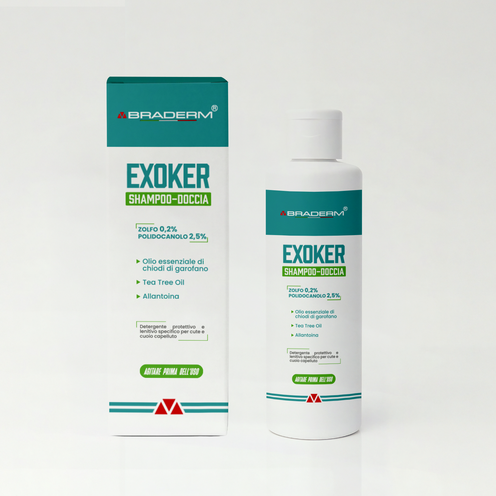 Braderm Exoker Shampoo-Doccia 150ml