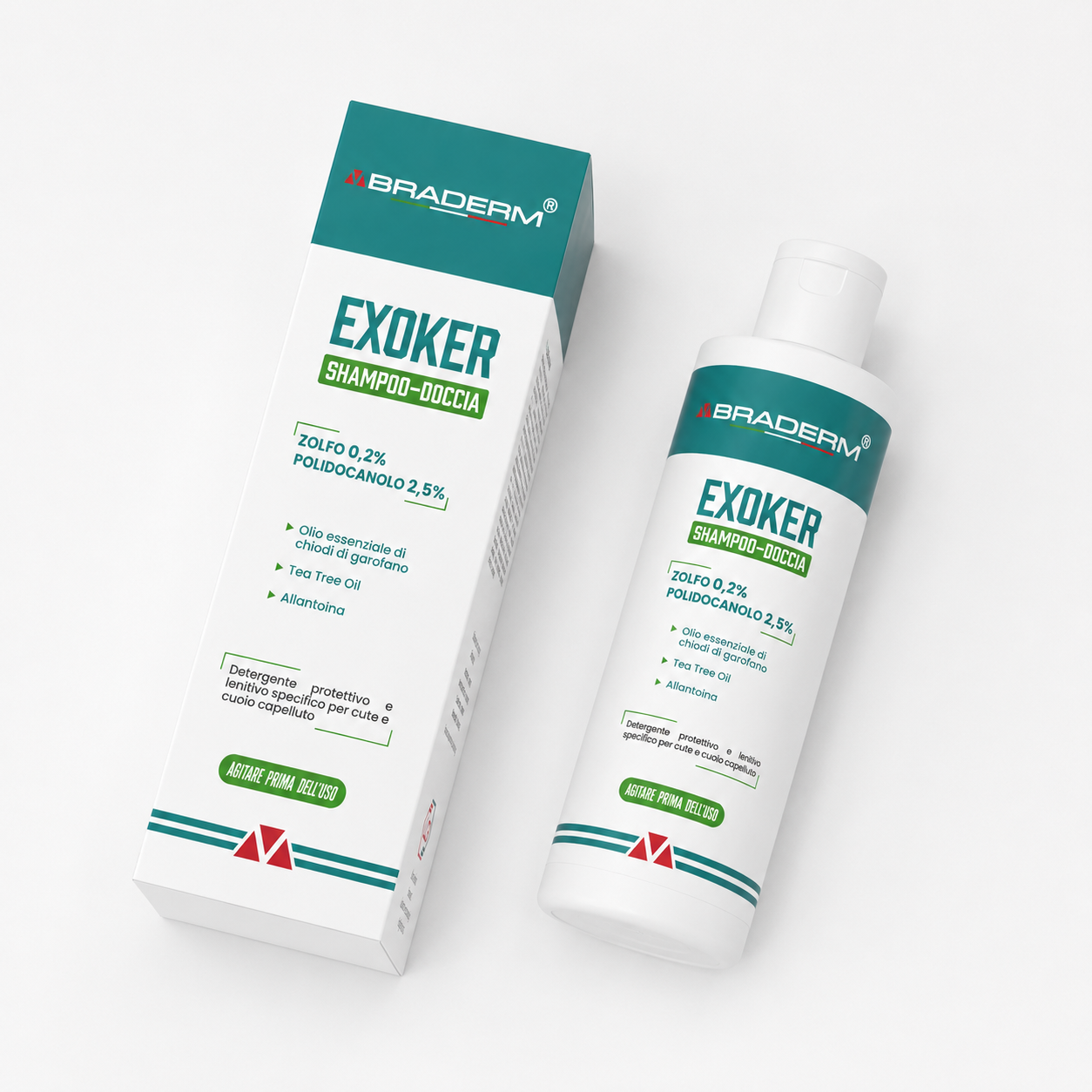 Braderm Exoker Shampoo-Doccia 150ml - immagine 3