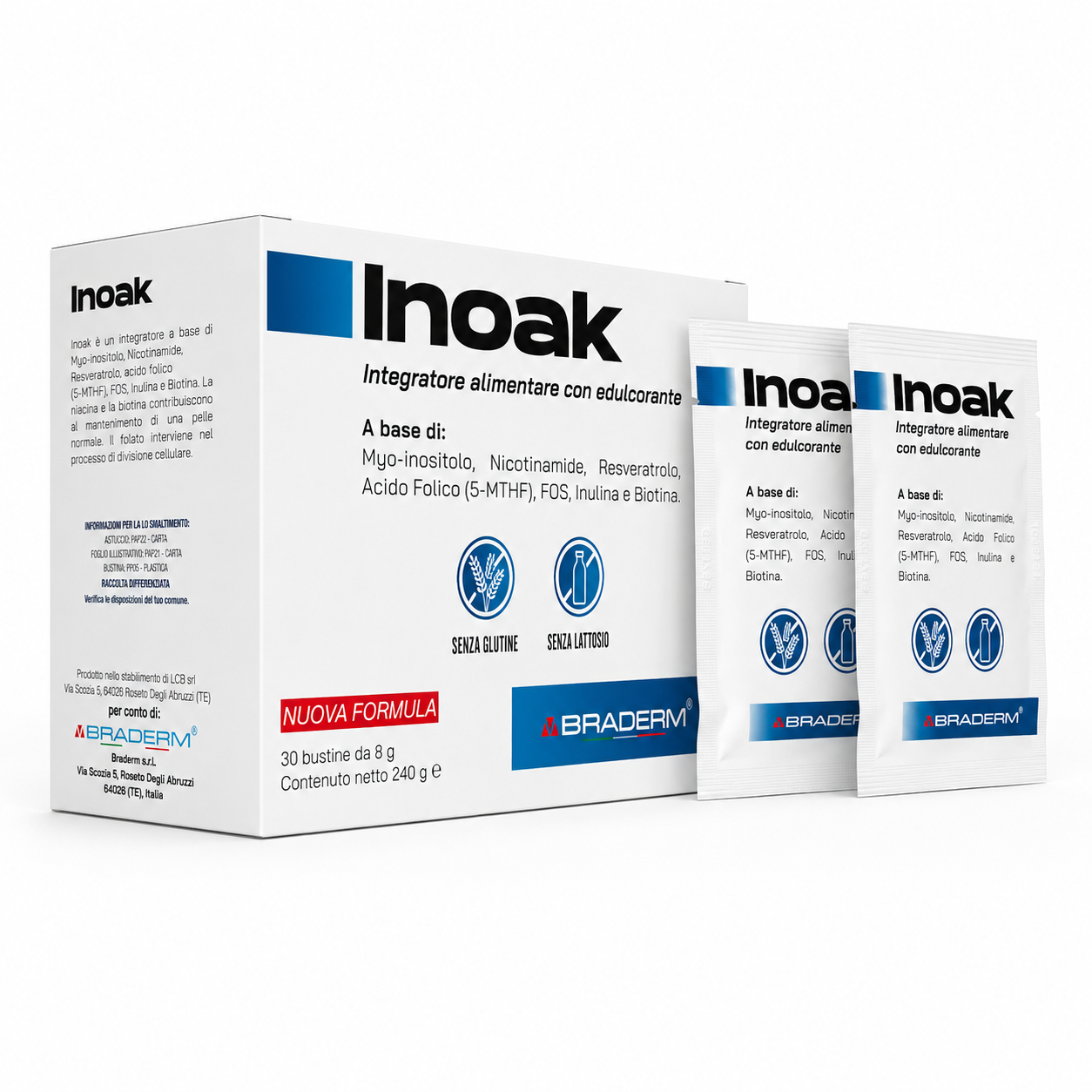 Braderm Inoak 30 Bustine da 8g (240g) - immagine 2