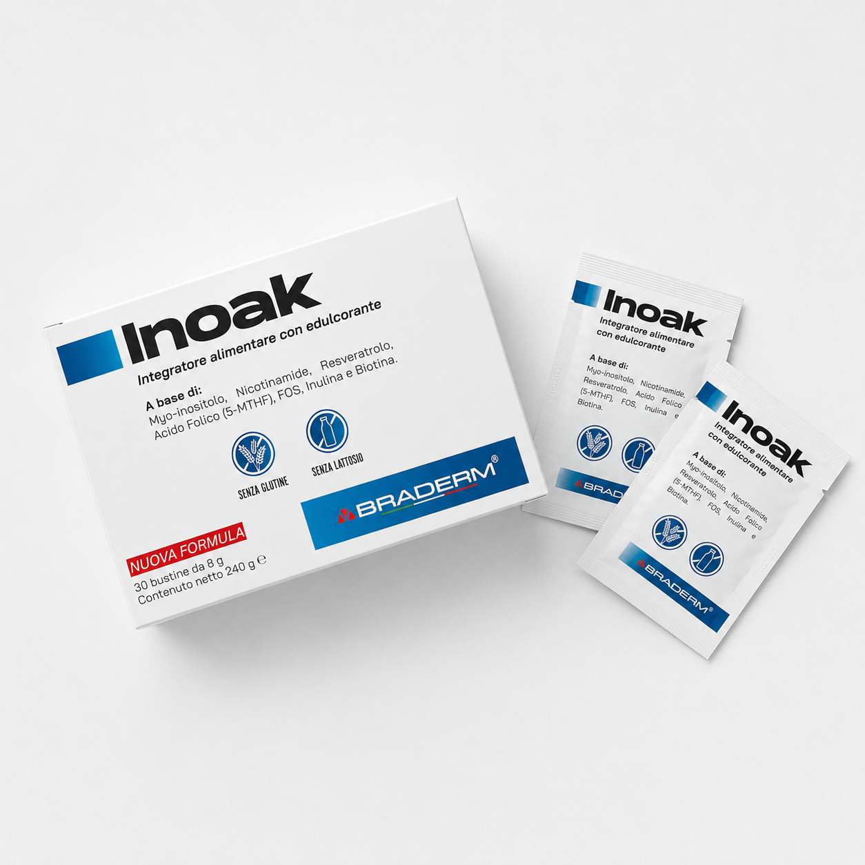 Braderm Inoak 30 Bustine da 8g (240g) - immagine 3
