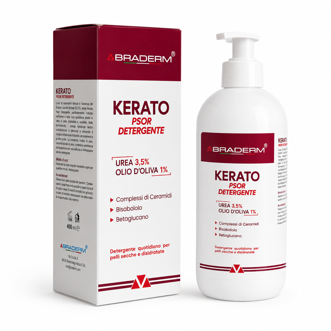 Braderm Kerato Psor Detergente 400ml - immagine 2