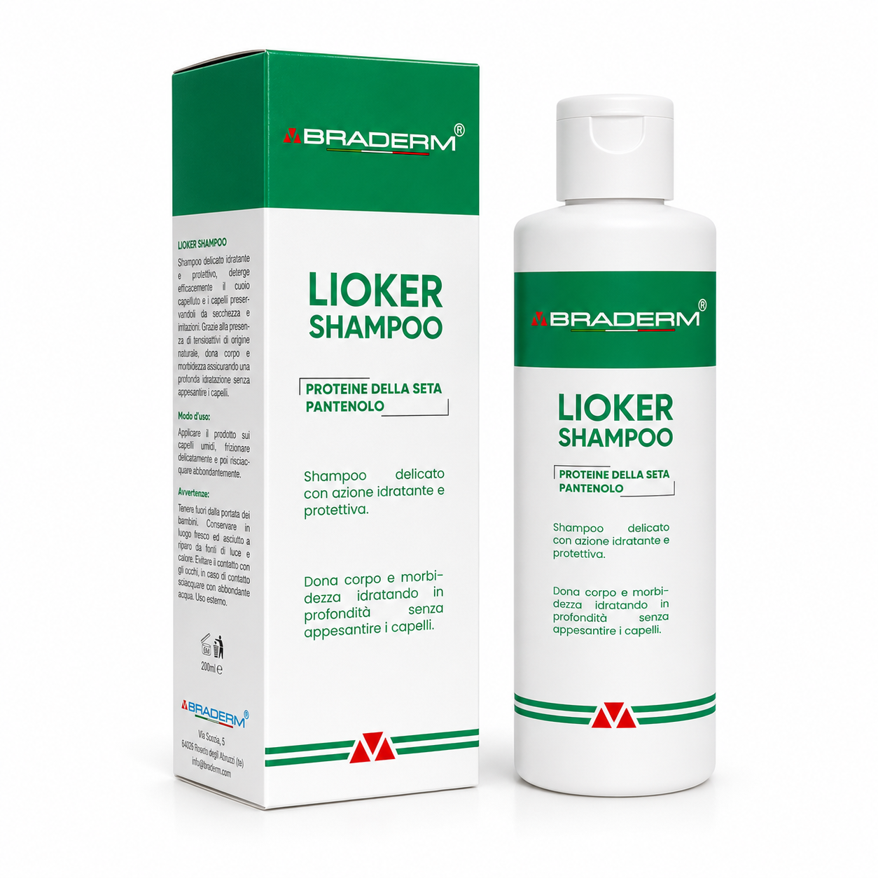 Braderm Lioker Shampoo 200ml - immagine 2