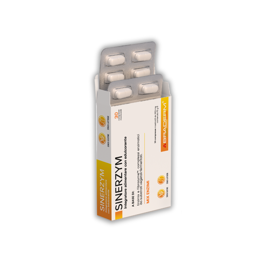 Braderm Sinerzym – 30 Chewable Tablets