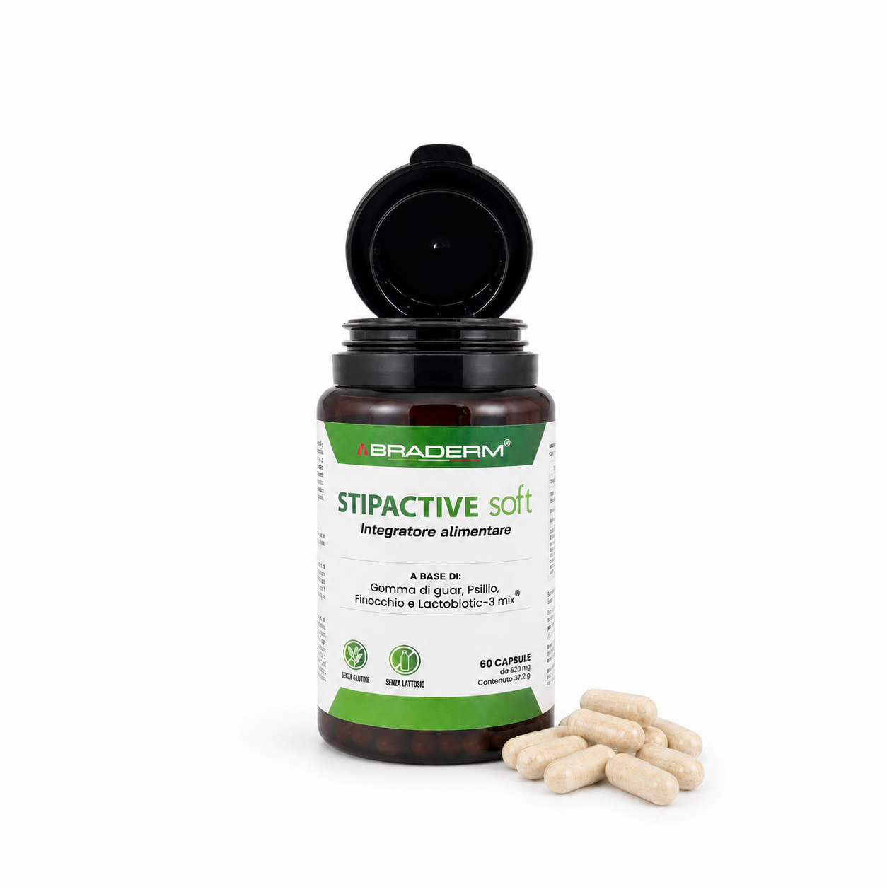 Braderm Stipactive Soft – 60 Capsules - Image 2