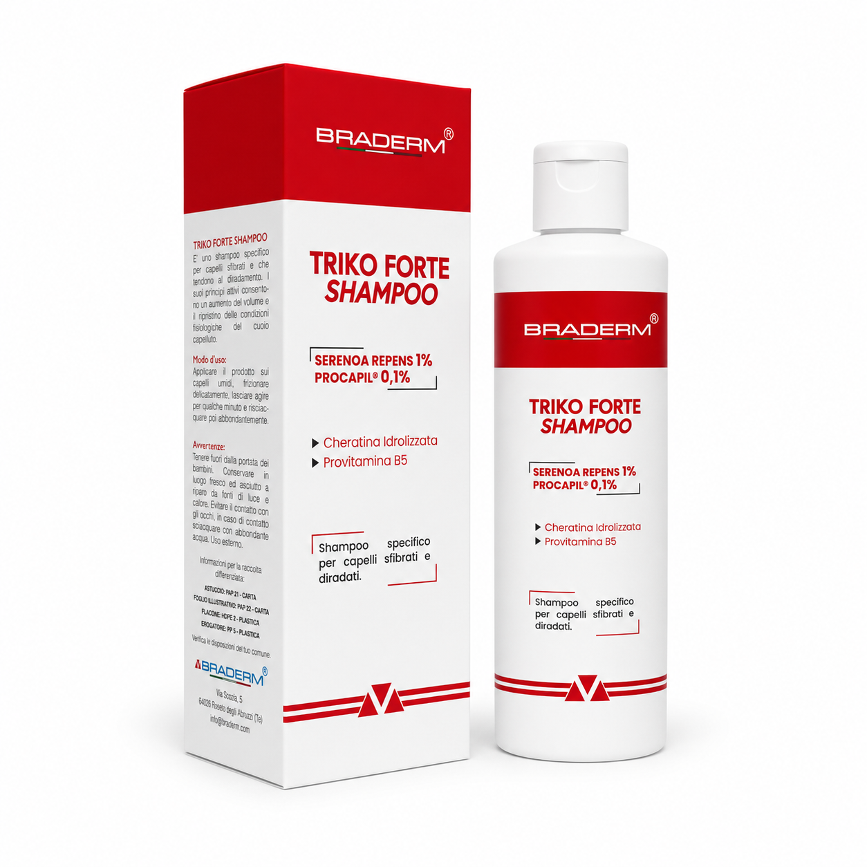 Braderm Triko Forte Shampoo 200ml - immagine 2