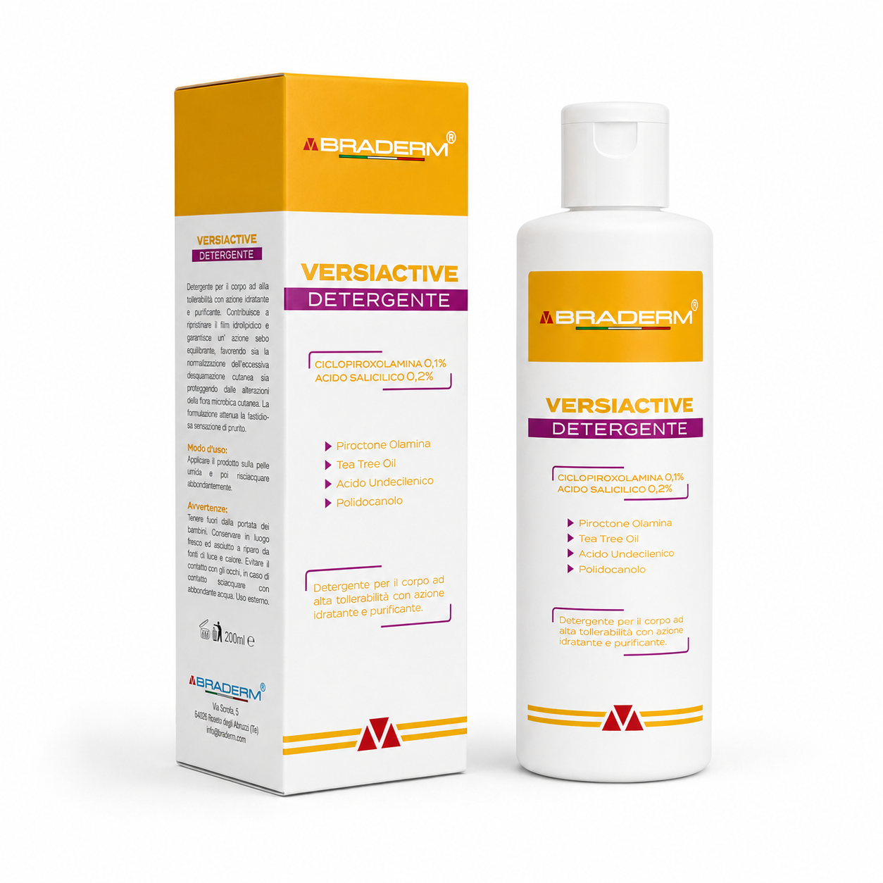Braderm Versiactive Cleanser 200ml - Image 2
