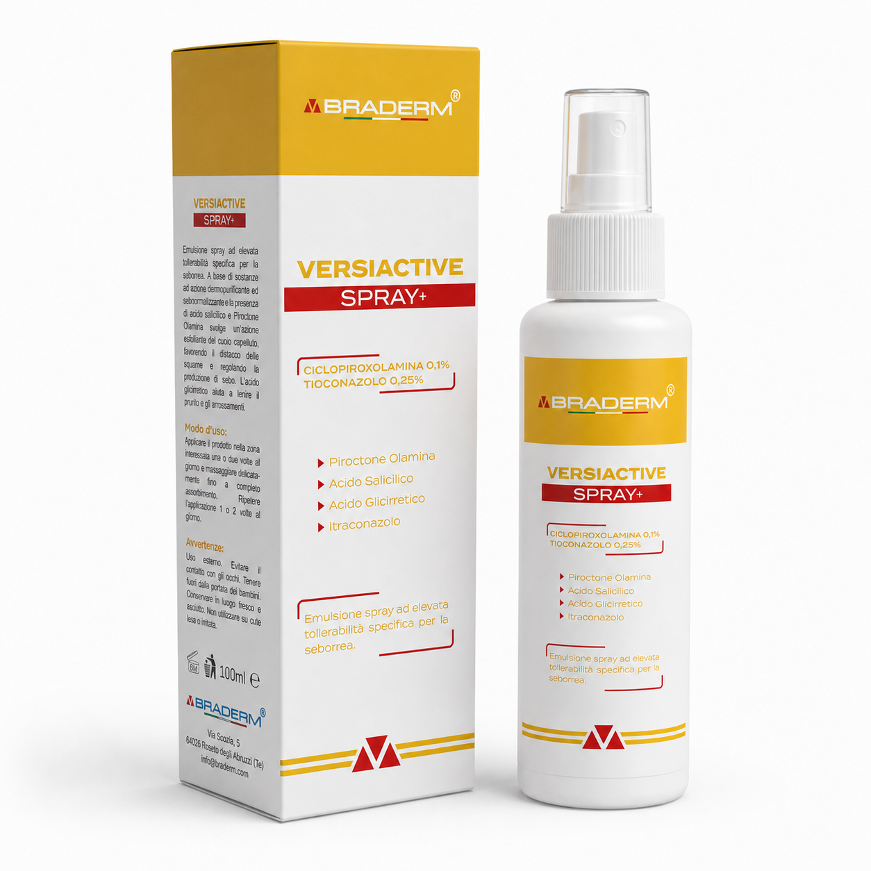 Braderm Versiactive Spray+ 100ml - immagine 2