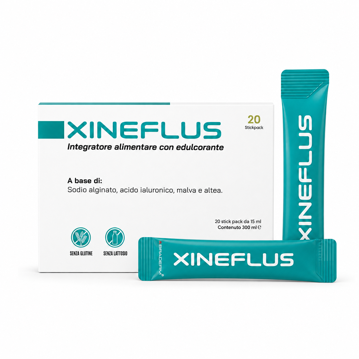 Braderm Xineflus 20 stickpack - immagine 2